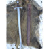 Kreuzritter-Scheibenknaufschwert zum Schaukampf mit Lederscheide