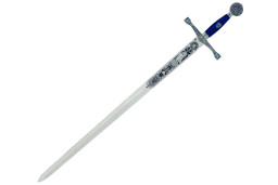 Bild von Schwert Excalibur silber/blau