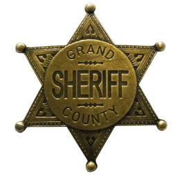 Bild von Sheriffstern Grand County messingfarben