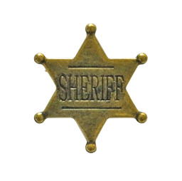 Bild von Sheriffstern messingfarben